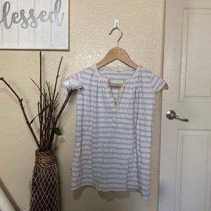 🤍White and Blue Striped Shirt🤍